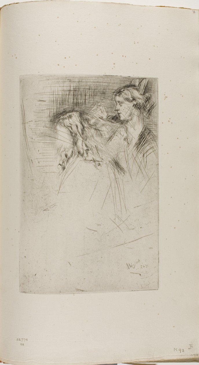 Borstar håret av James Abbott McNeill Whistler