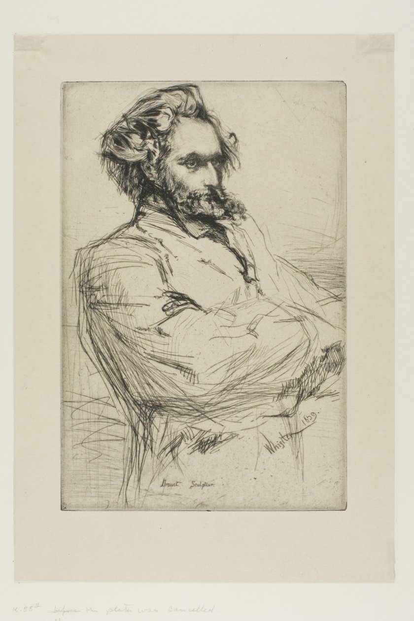 C.L. Drouet, skulptör av James Abbott McNeill Whistler