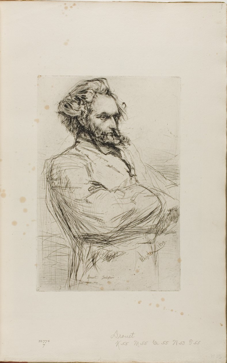 C.L. Drouet, skulptör av James Abbott McNeill Whistler