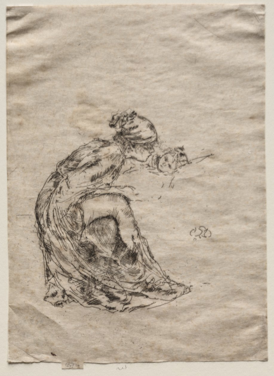 Cameo, nr 1 (Mor och barn) av James McNeill Whistler