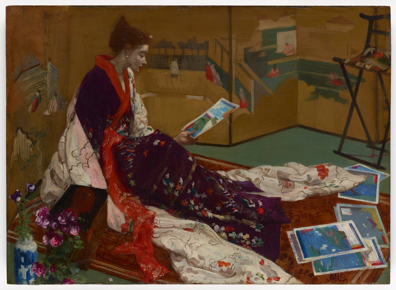 Caprice i lila och guld: The Golden Screen av James Abbott McNeill Whistler