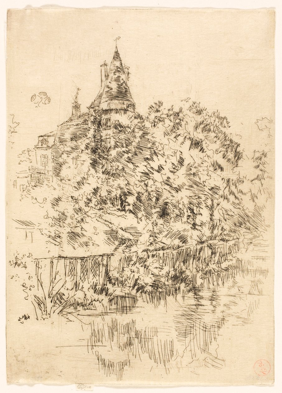 Chateau de Verneuil, Touraine av James McNeill Whistler