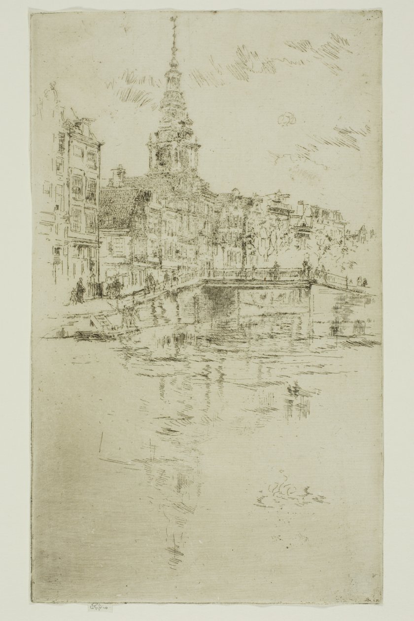 Kyrka, Amsterdam av James Abbott McNeill Whistler