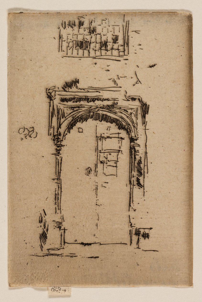 Church Doorway, Edgware Impression: Art Institute of Chicago Art Institute of Chicago(1924.659)Church Doorway, Edgware av James Abbott McNeill Whistler