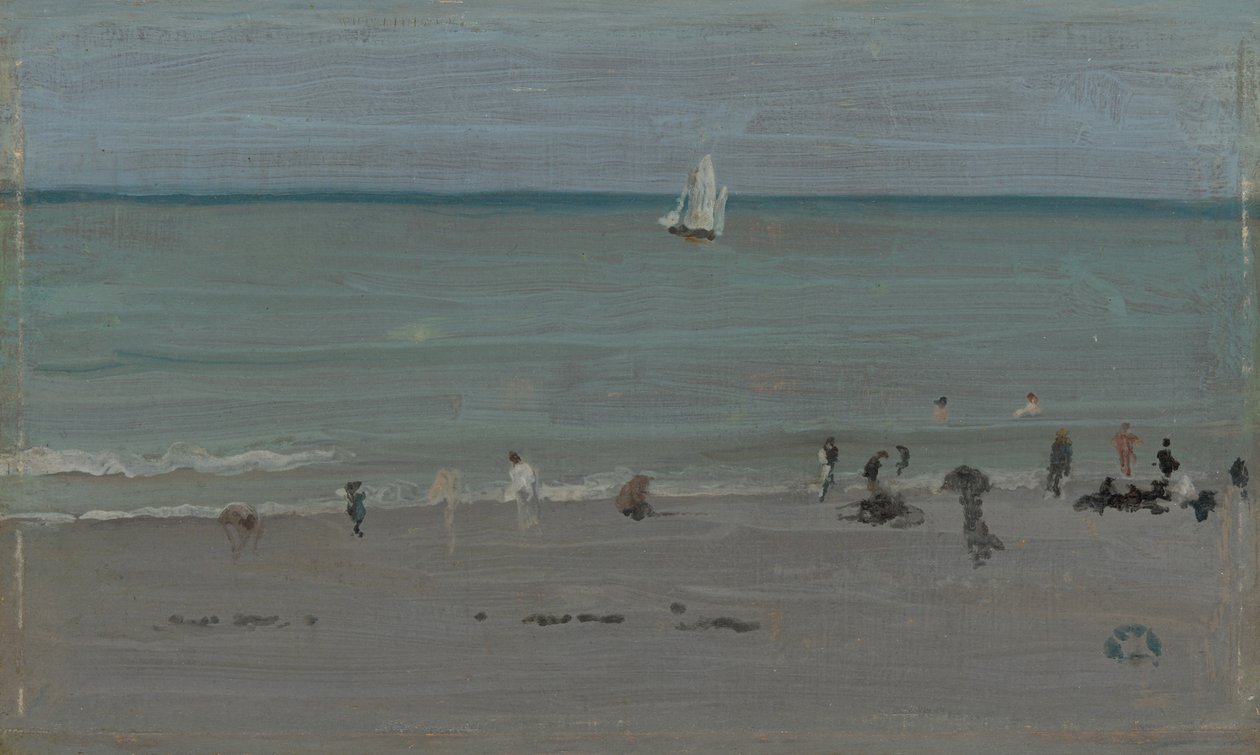 Kustscen, badande av James Abbott McNeill Whistler
