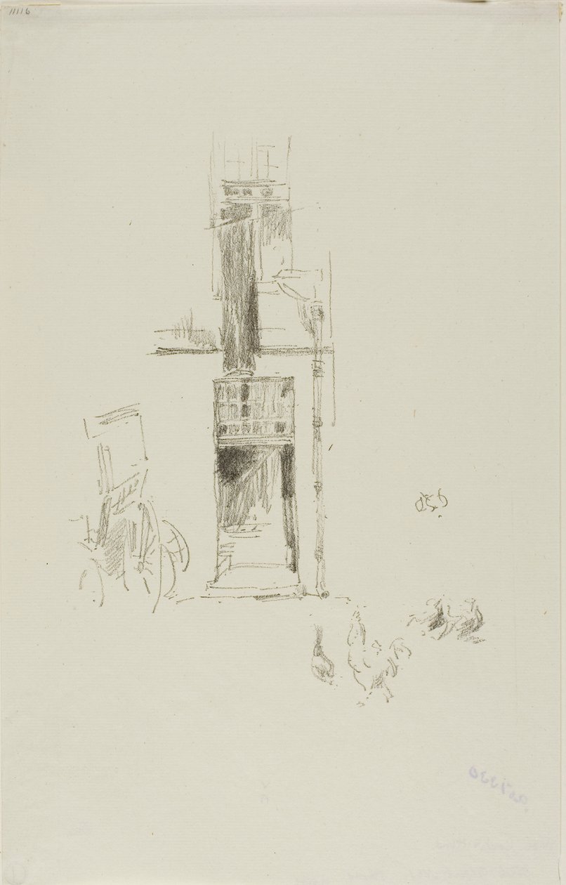 Tuppar och höns, Hôtel Colbert av James McNeill Whistler