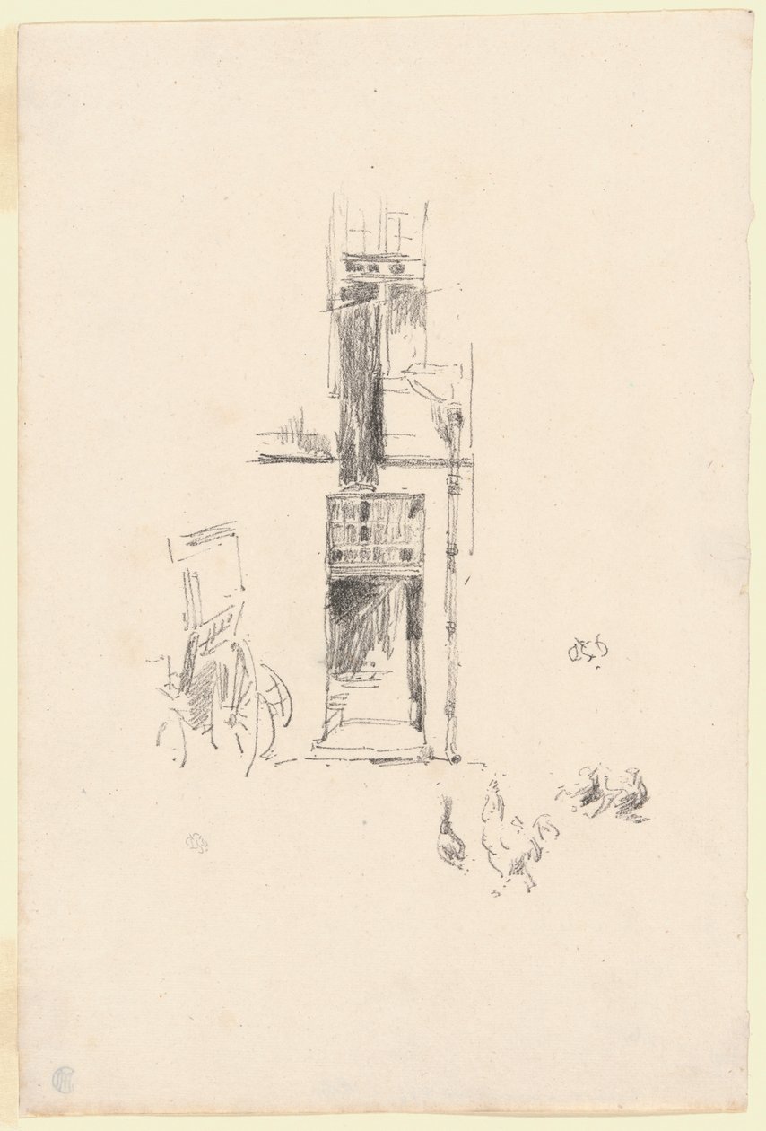 Tuppar och höns, Hôtel Colbert av James McNeill Whistler