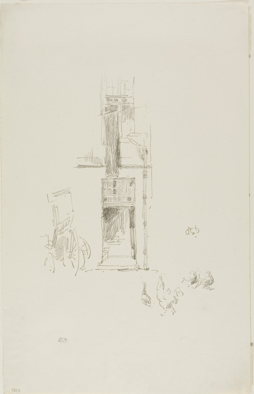 Tuppar och höns, Hôtel Colbert av James McNeill Whistler