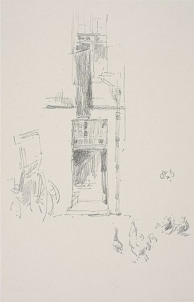 Tuppar och höns, Hôtel Colbert av James Abbott McNeill Whistler