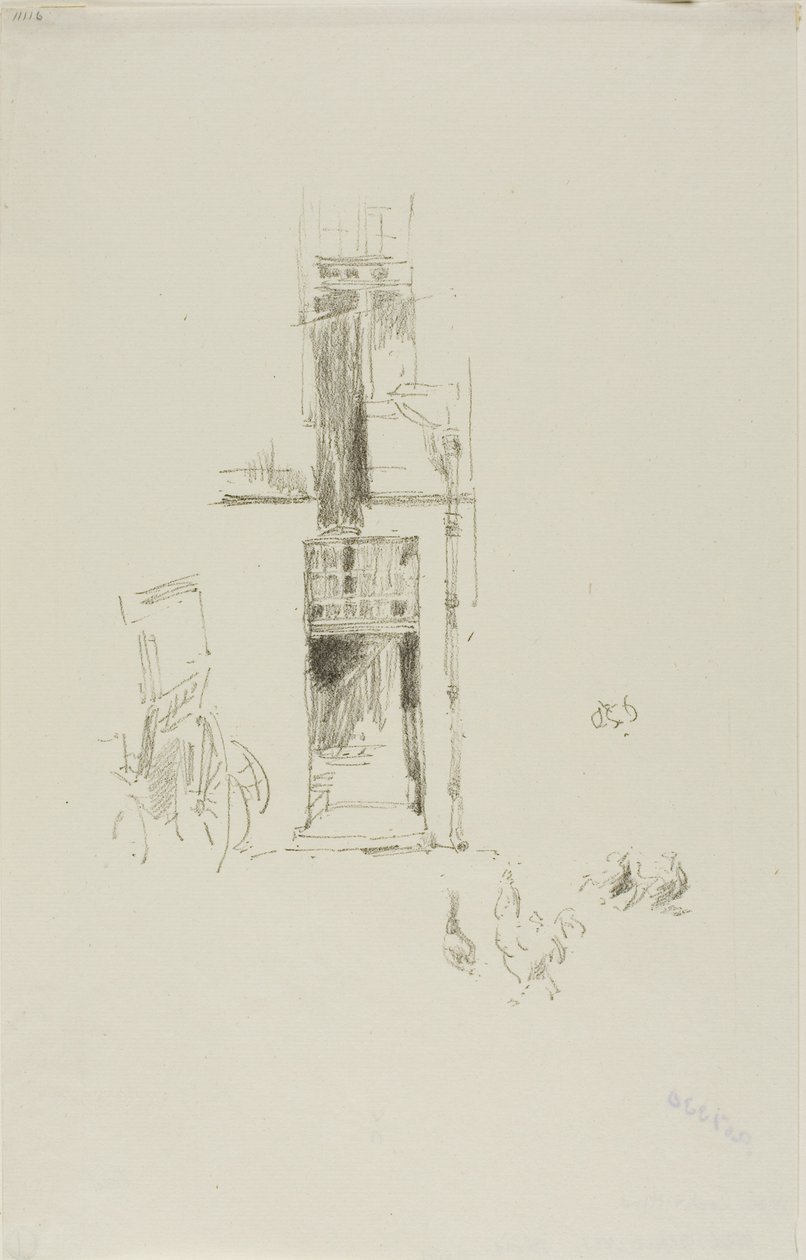 Tuppar och höns, Hôtel Colbert av James Abbott McNeill Whistler