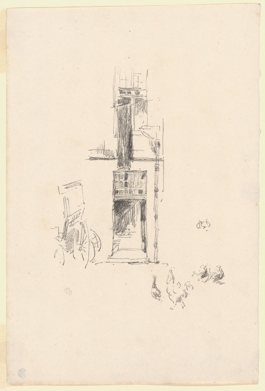 Tuppar och höns, Hôtel Colbert av James Abbott McNeill Whistler
