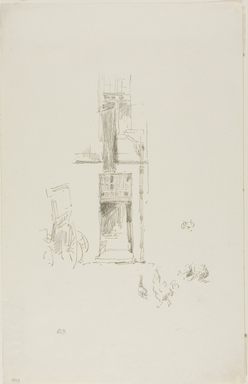 Tuppar och höns, Hôtel Colbert av James Abbott McNeill Whistler