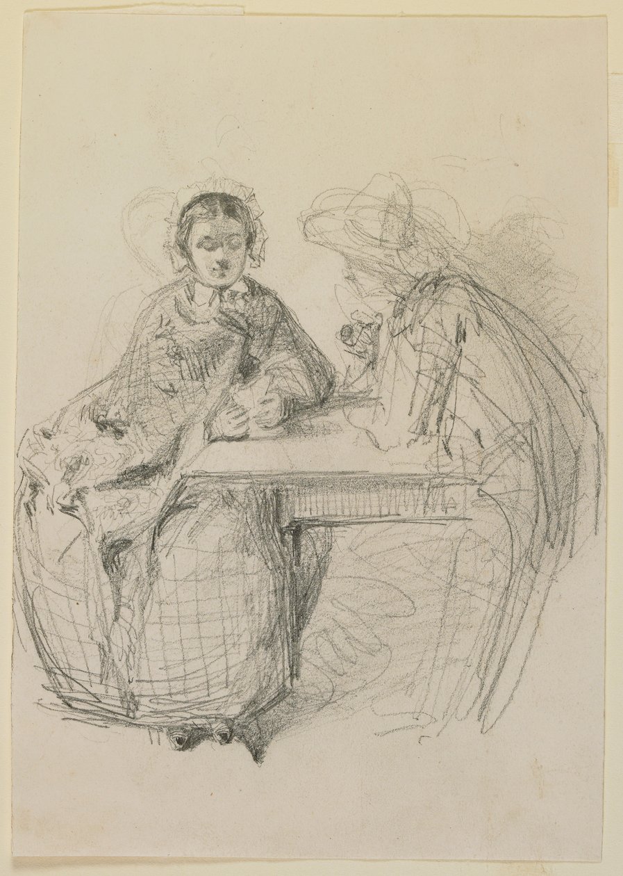Par sitter vid ett bord av James Abbott McNeill Whistler