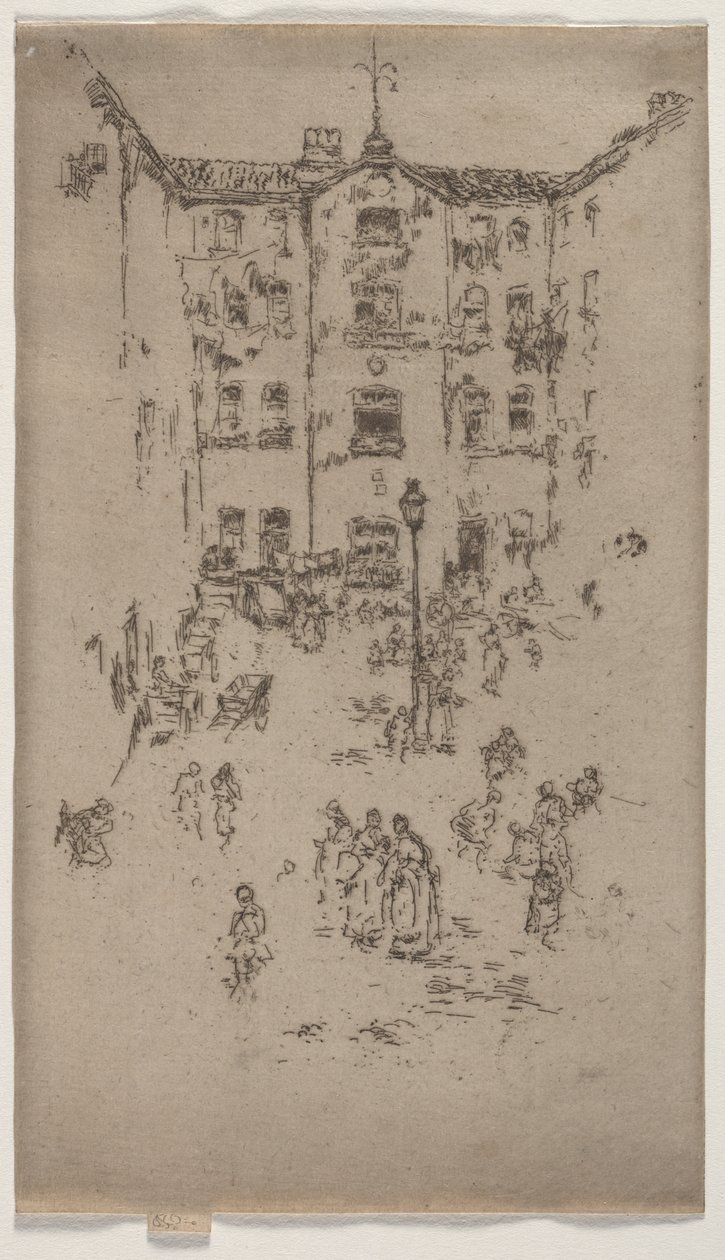 Innergård, Bryssel av James McNeill Whistler