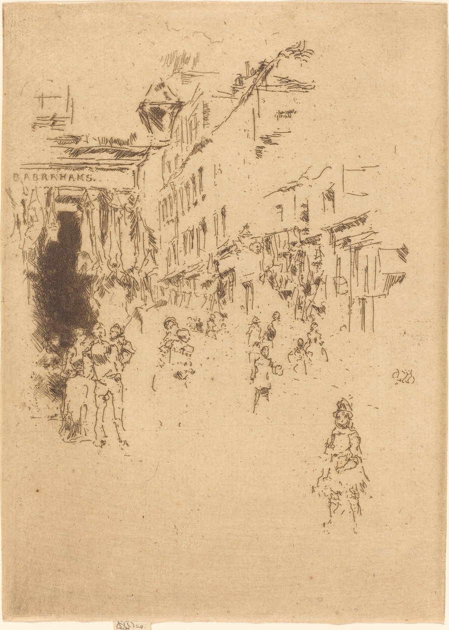 Cutler Street, Houndsditch av James Abbott McNeill Whistler