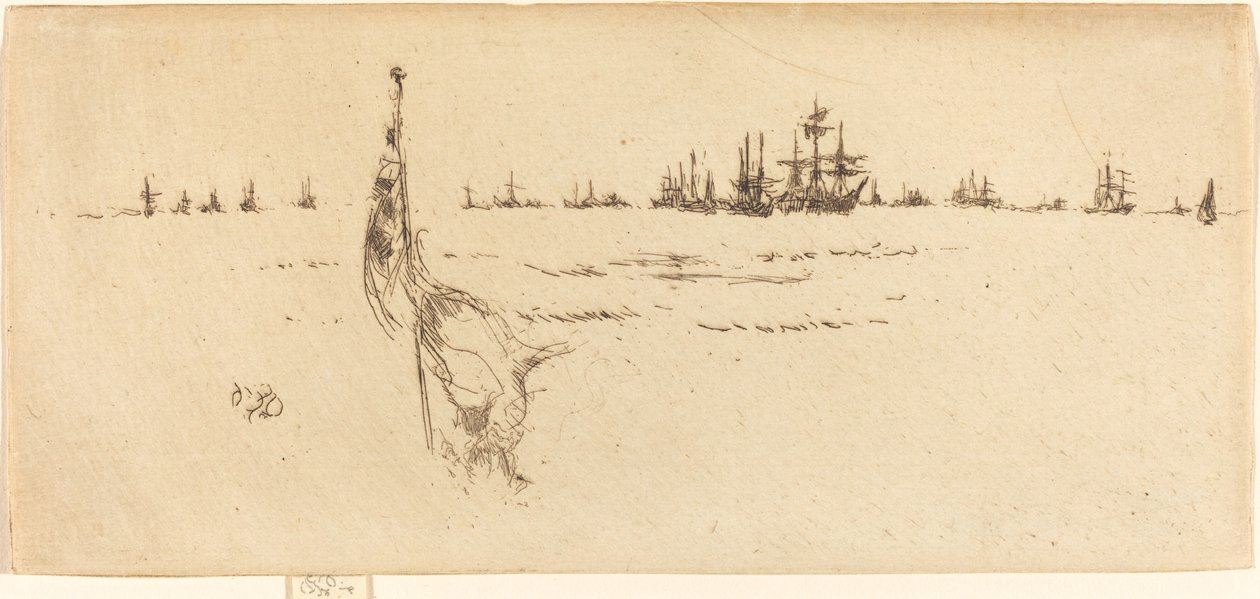 Doppa flaggan av James Abbott McNeill Whistler