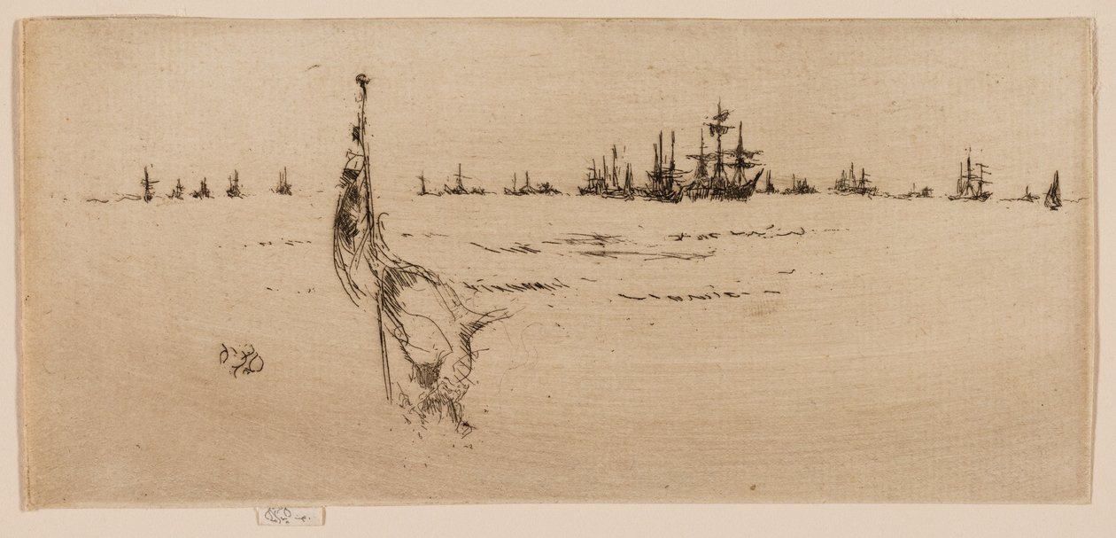 Doppa flaggan av James Abbott McNeill Whistler