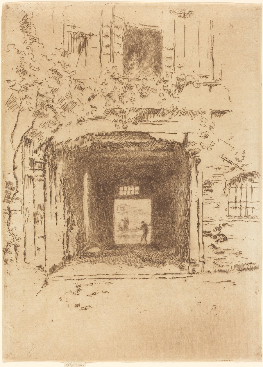 Dörröppning och Vine av James Abbott McNeill Whistler