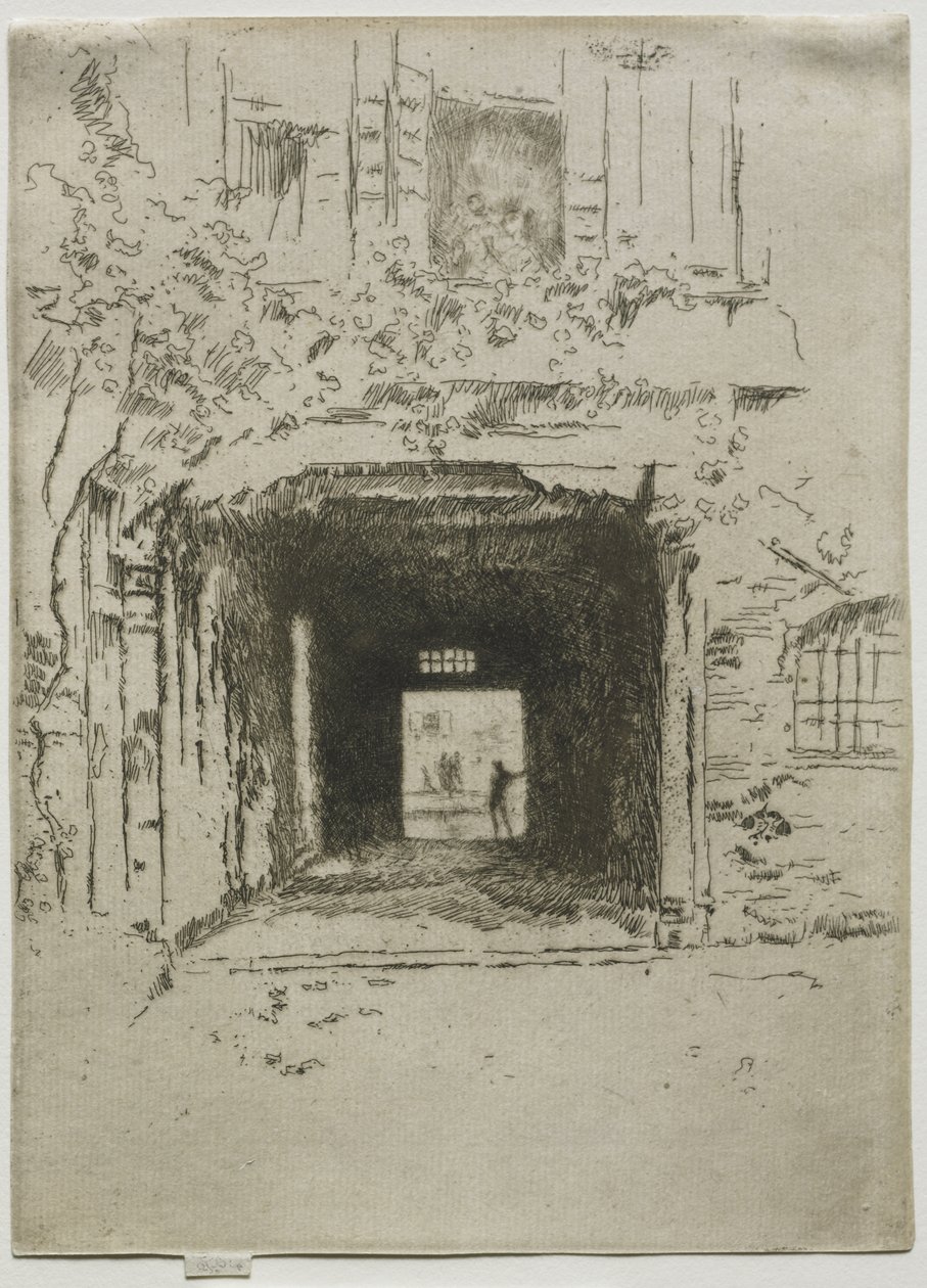 Dörröppning och vinranka av James McNeill Whistler