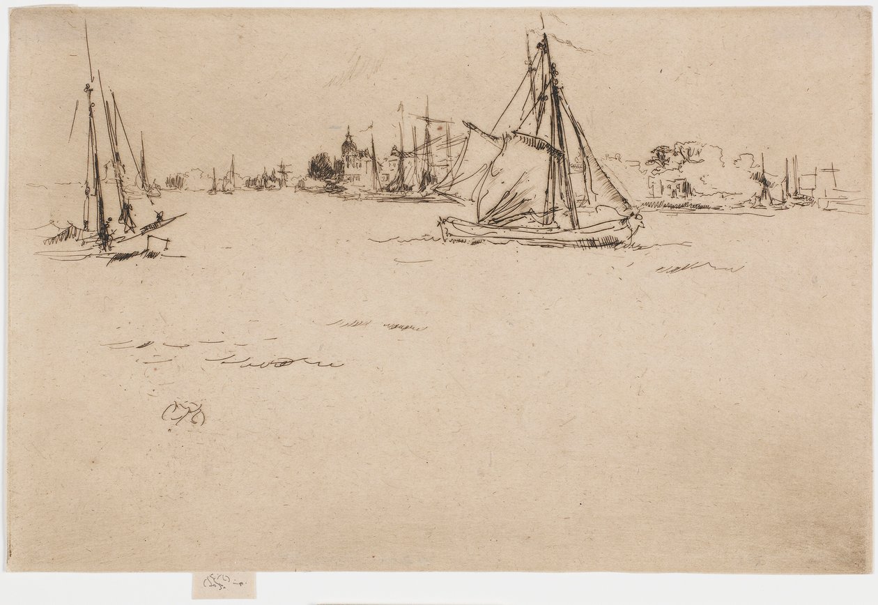 Dordrecht av James Abbott McNeill Whistler
