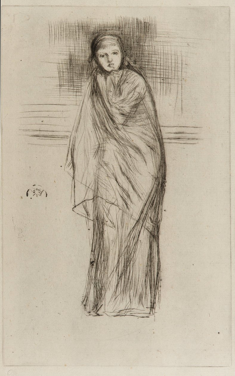 Draperad modell av James Abbott McNeill Whistler