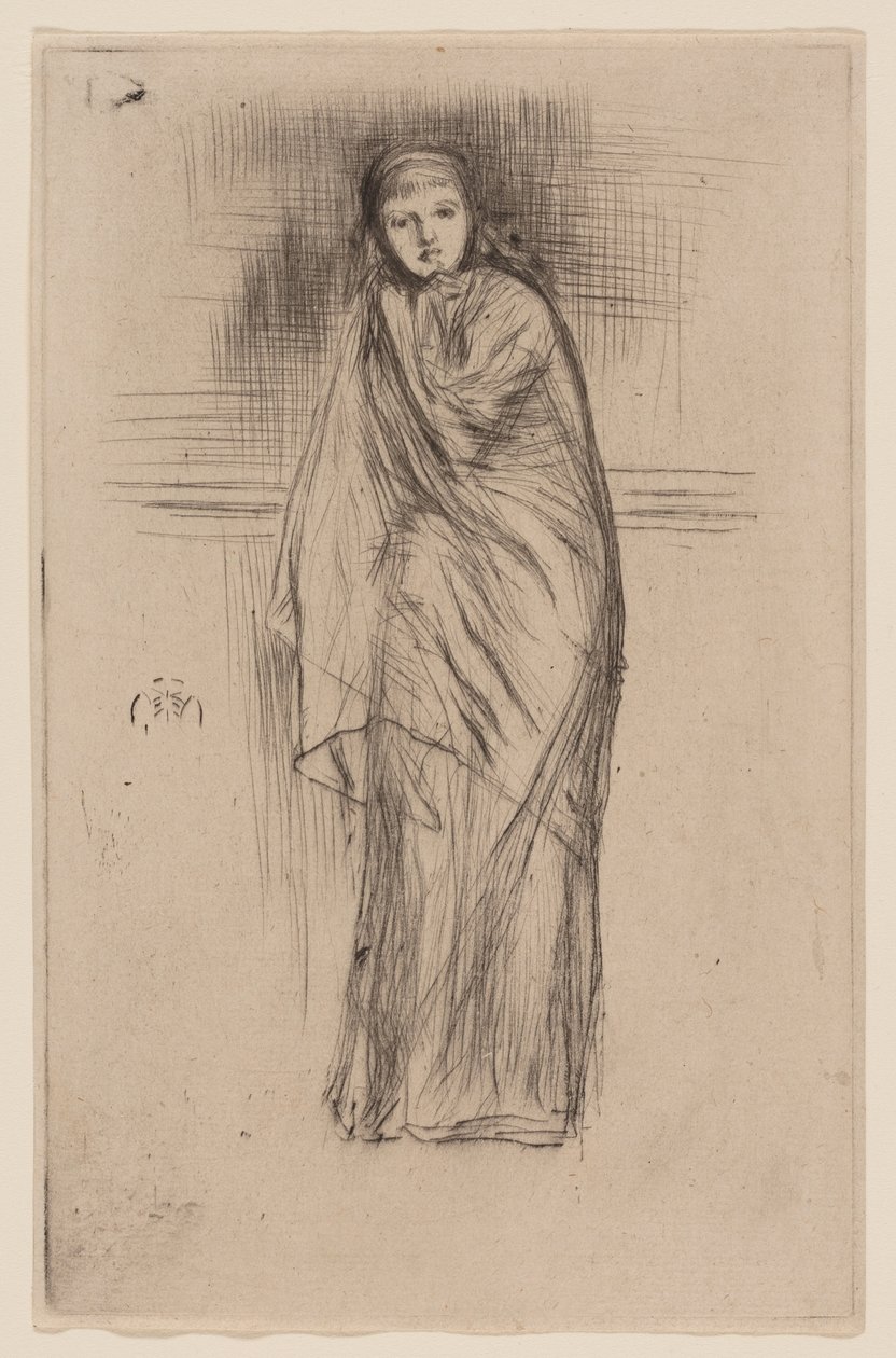 Draperad modell av James Abbott McNeill Whistler