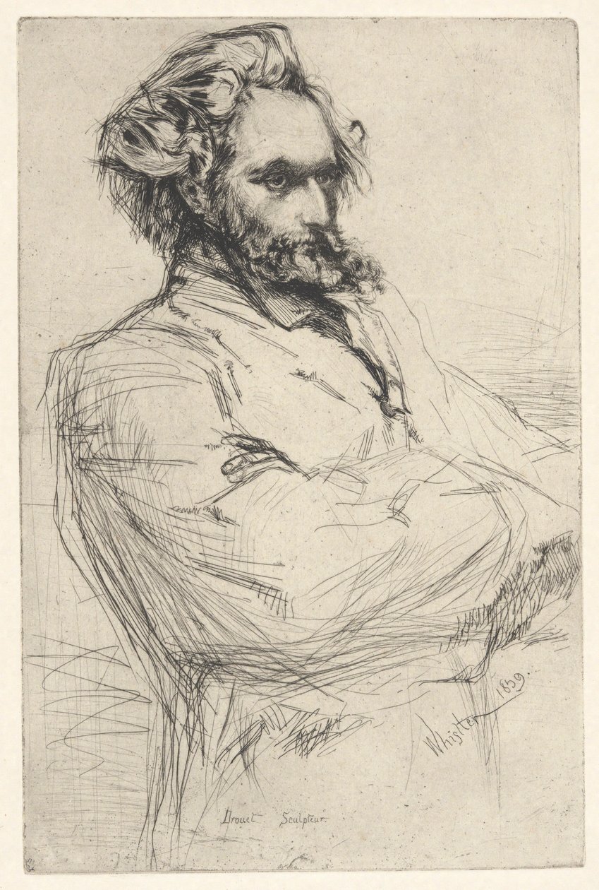 Drouet, skulptör av James Abbott McNeill Whistler