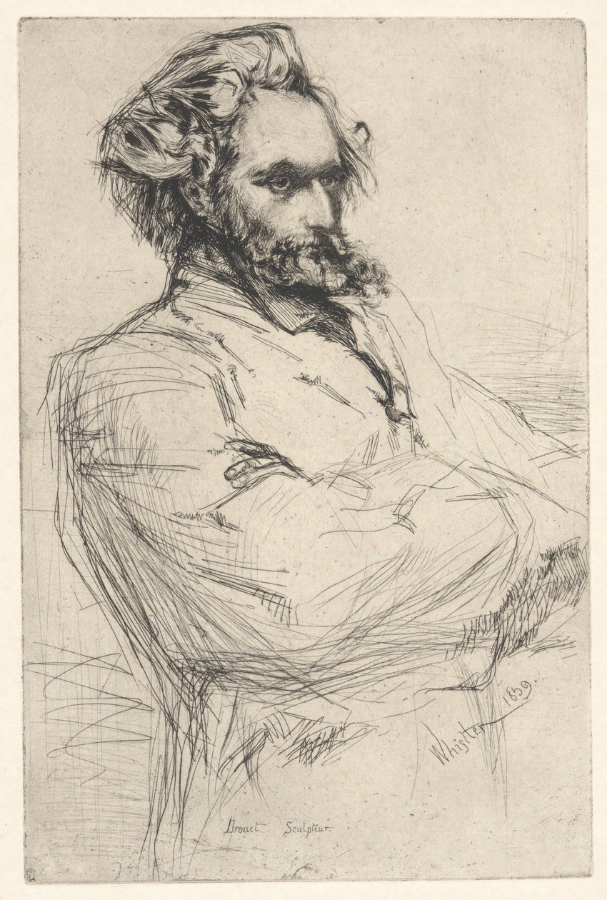 Drouet, skulptör av James McNeill Whistler