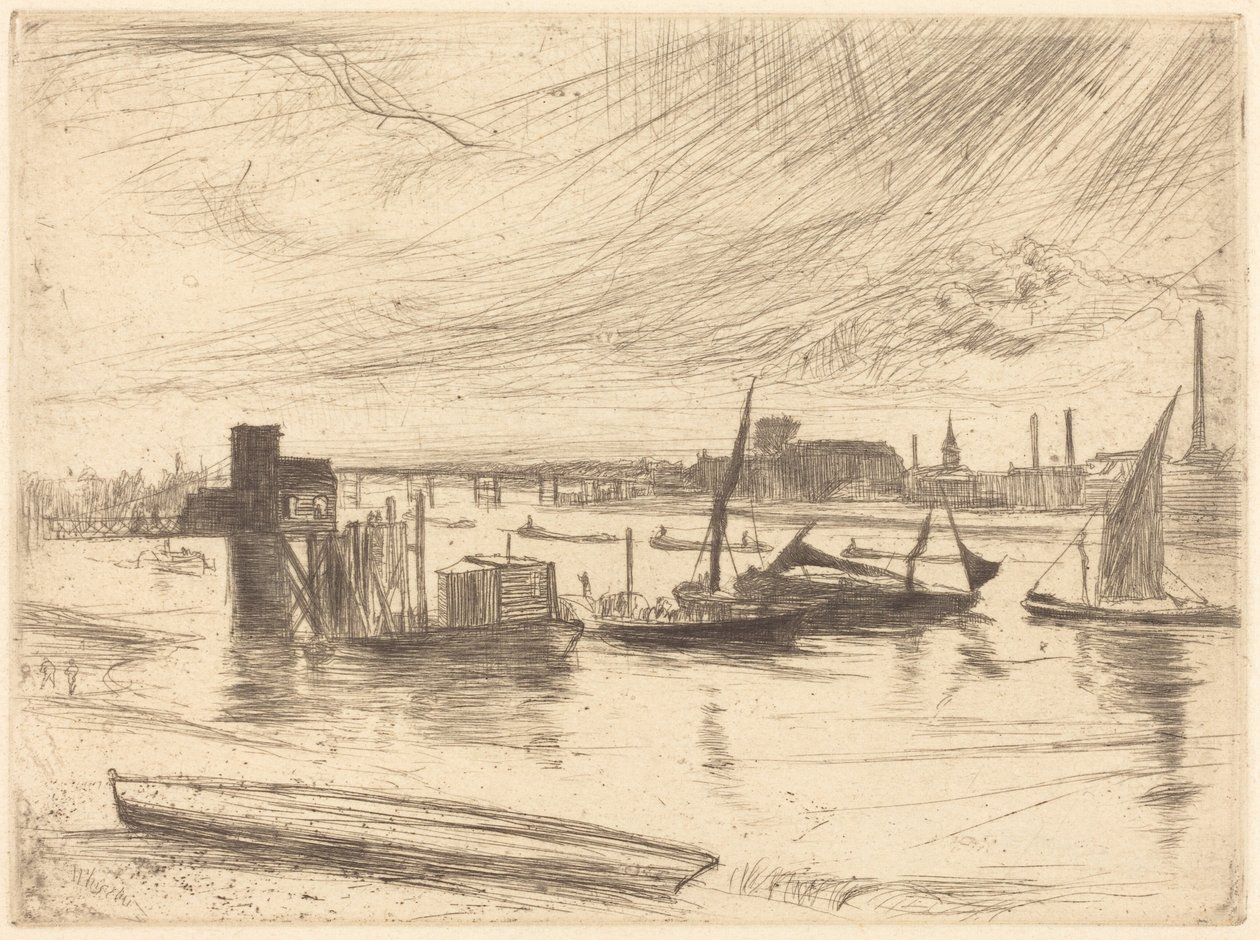 Tidigt på morgonen, Battersea av James McNeill Whistler
