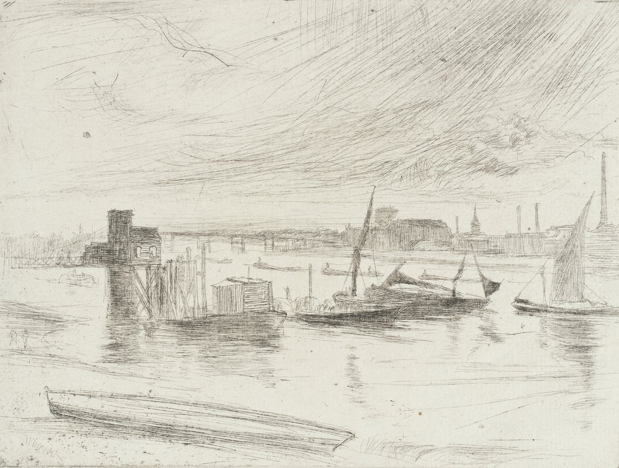 Tidig morgon, Battersea av James McNeill Whistler