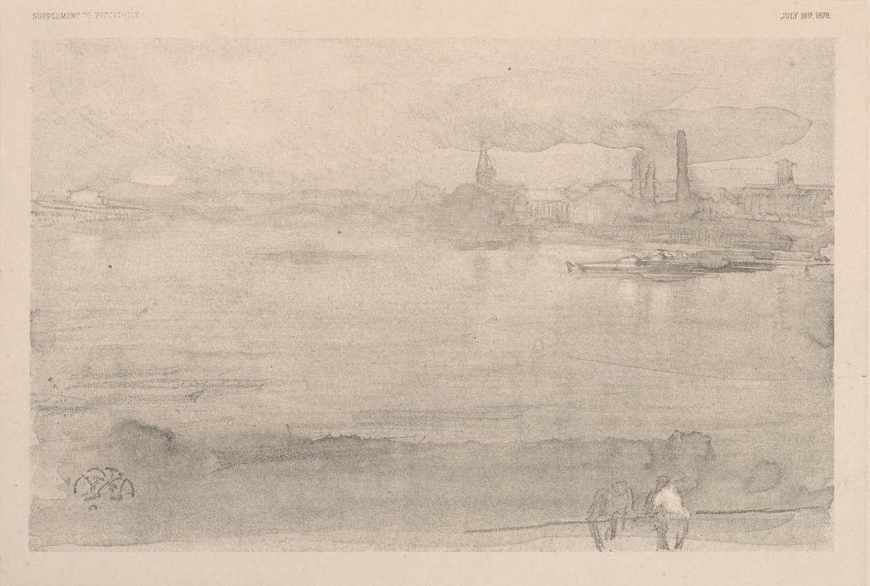 Tidig morgon: Themsen vid Battersea av James McNeill Whistler