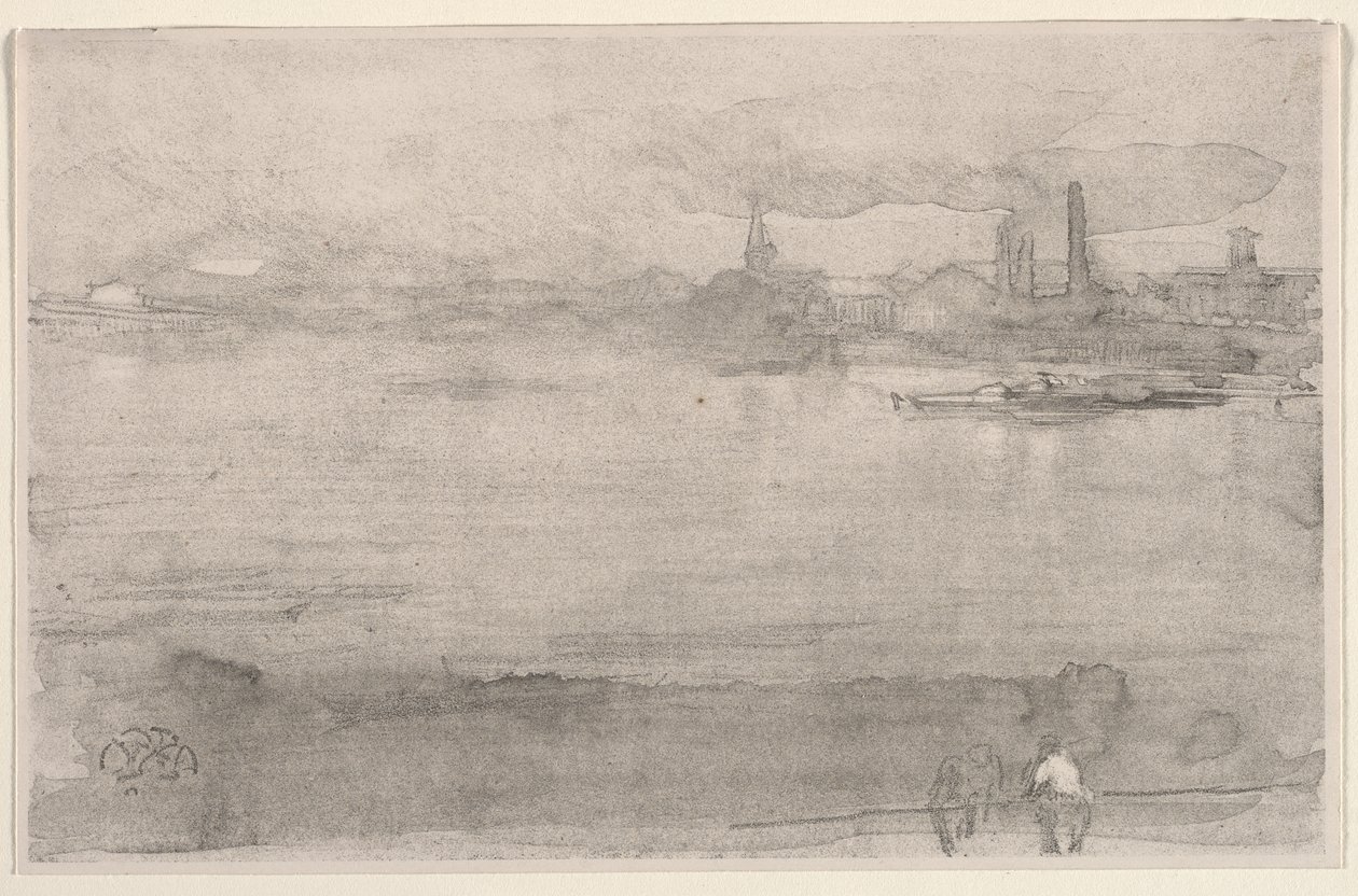 Tidig morgon: Themsen vid Battersea, London av James McNeill Whistler