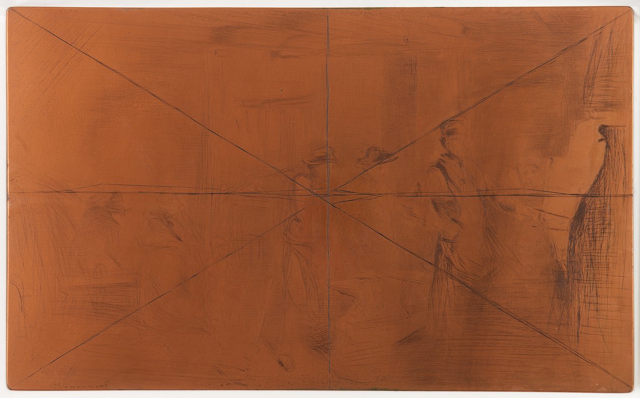 Etsplåt: Smedjan av James Abbott McNeill Whistler