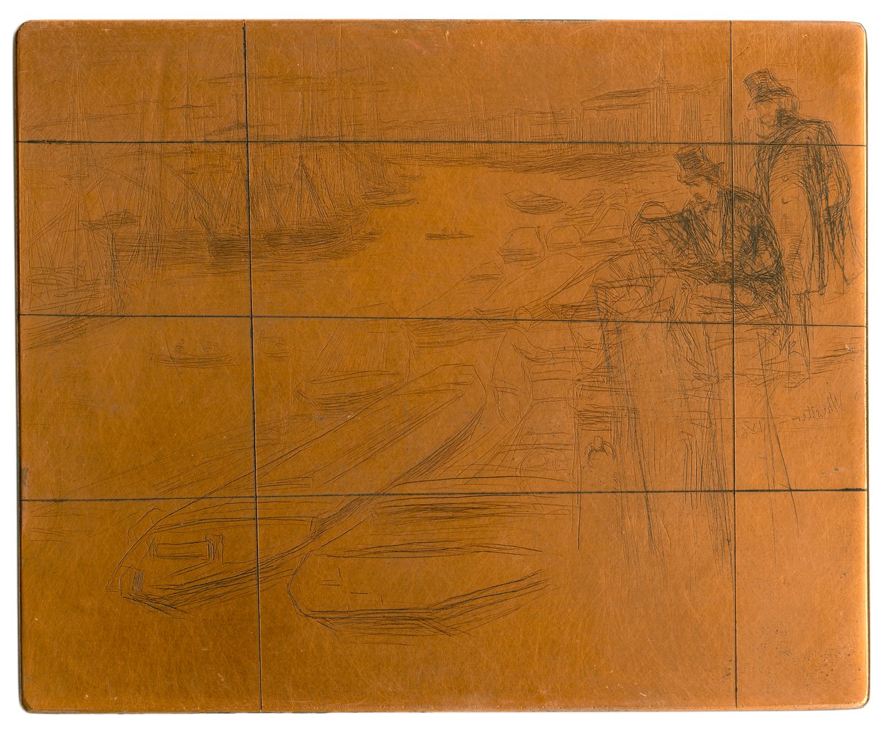 Etsplåt: Lilla poolen av James Abbott McNeill Whistler