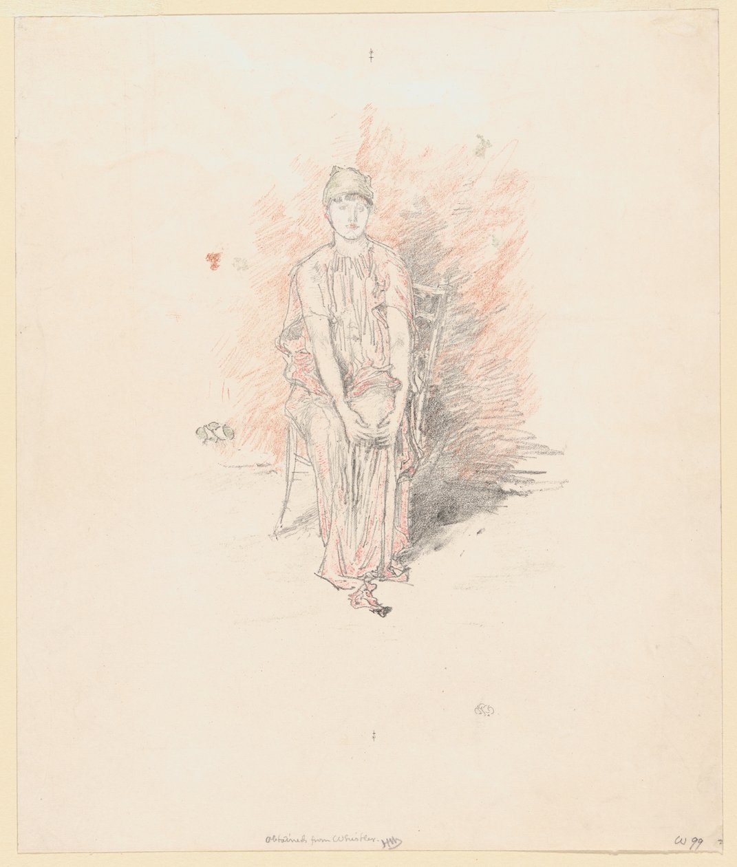 Figurstudie i färger av James Abbott McNeill Whistler