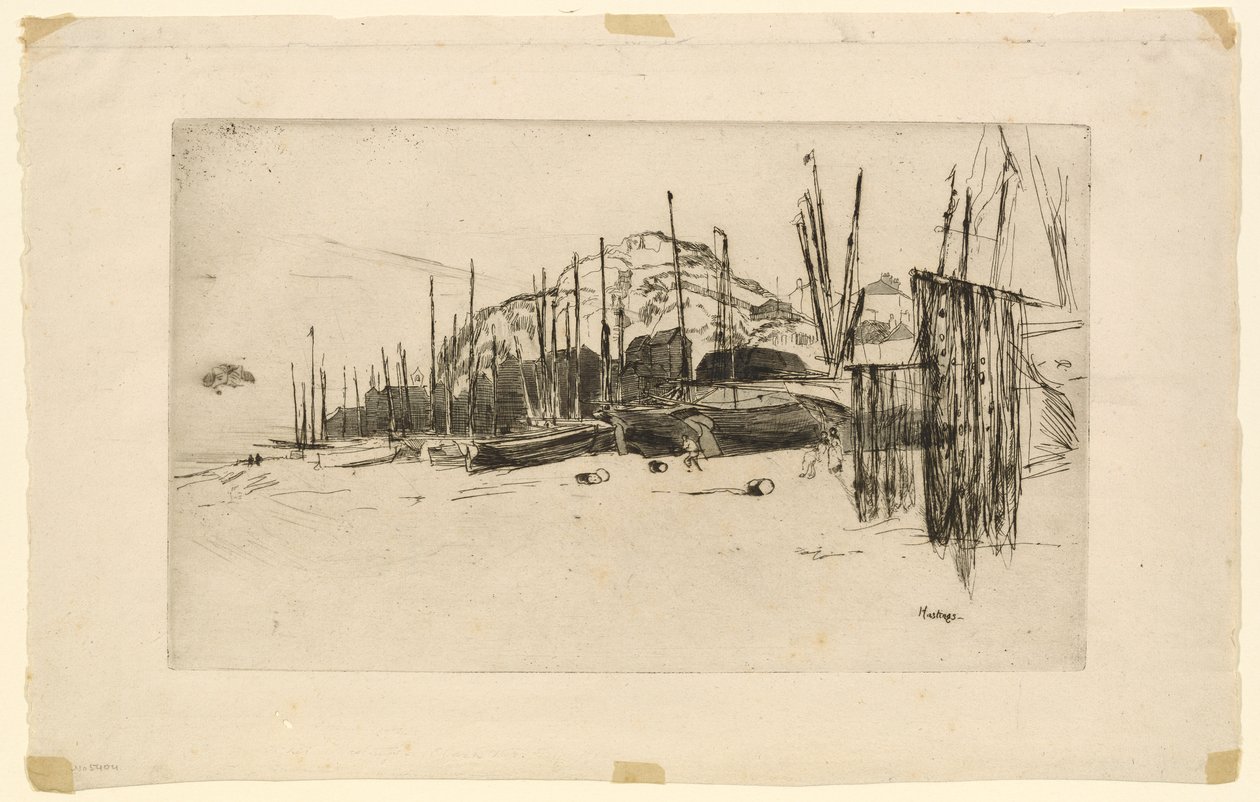 Fiskebåtar, Hastings av James Abbott McNeill Whistler