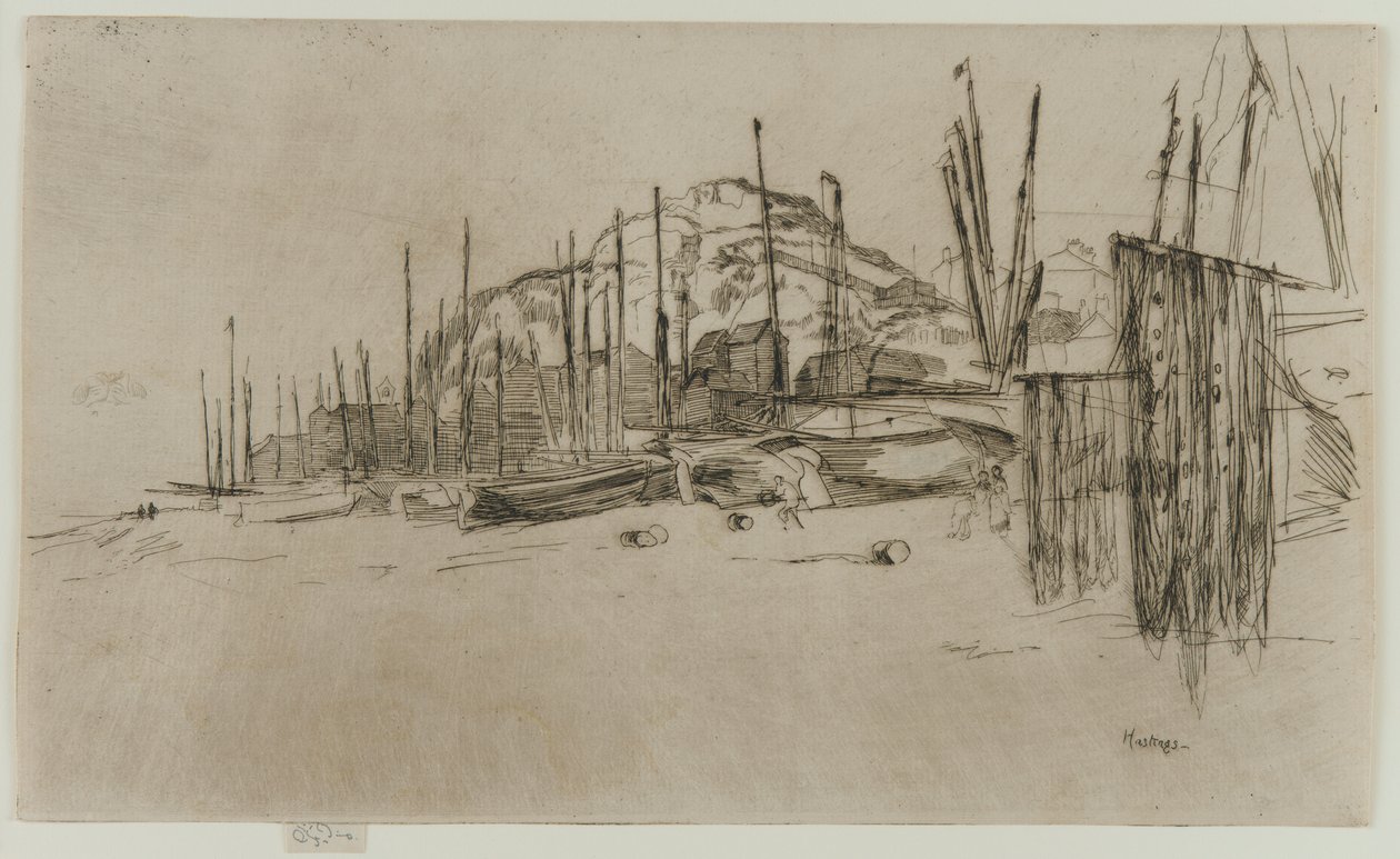 Fiskebåtar, Hastings av James Abbott McNeill Whistler