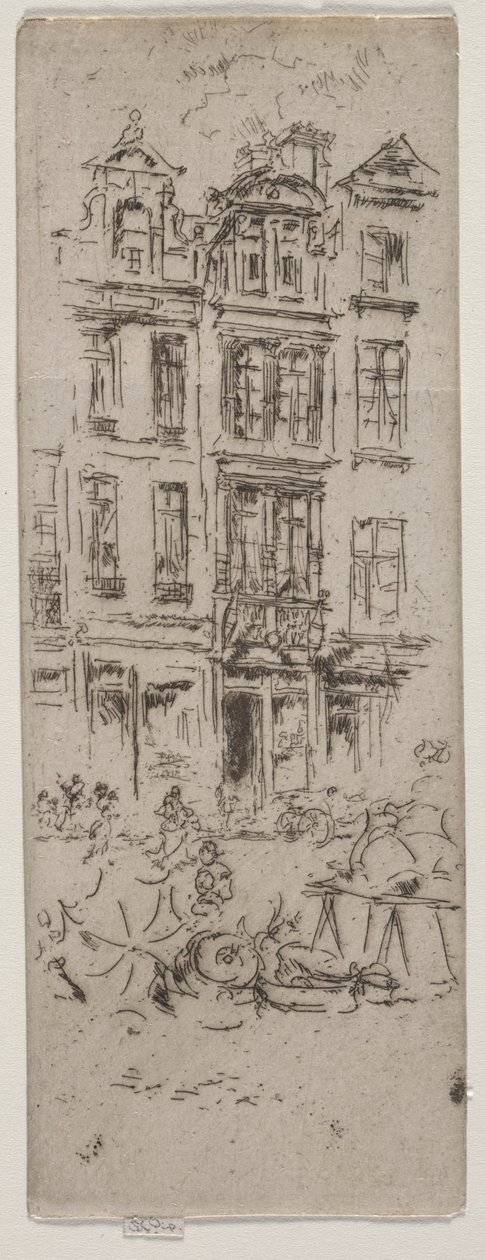 Blomstermarknaden, Bryssel av James McNeill Whistler