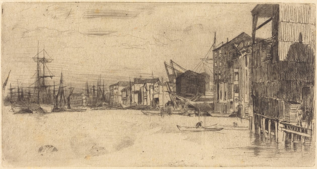 Frihandelskajen av James McNeill Whistler