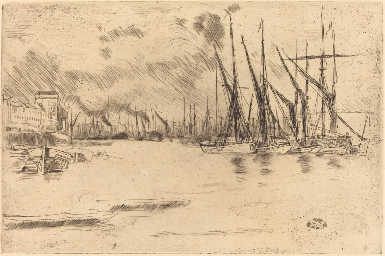 Från pickle-silltrappan av James Abbott McNeill Whistler