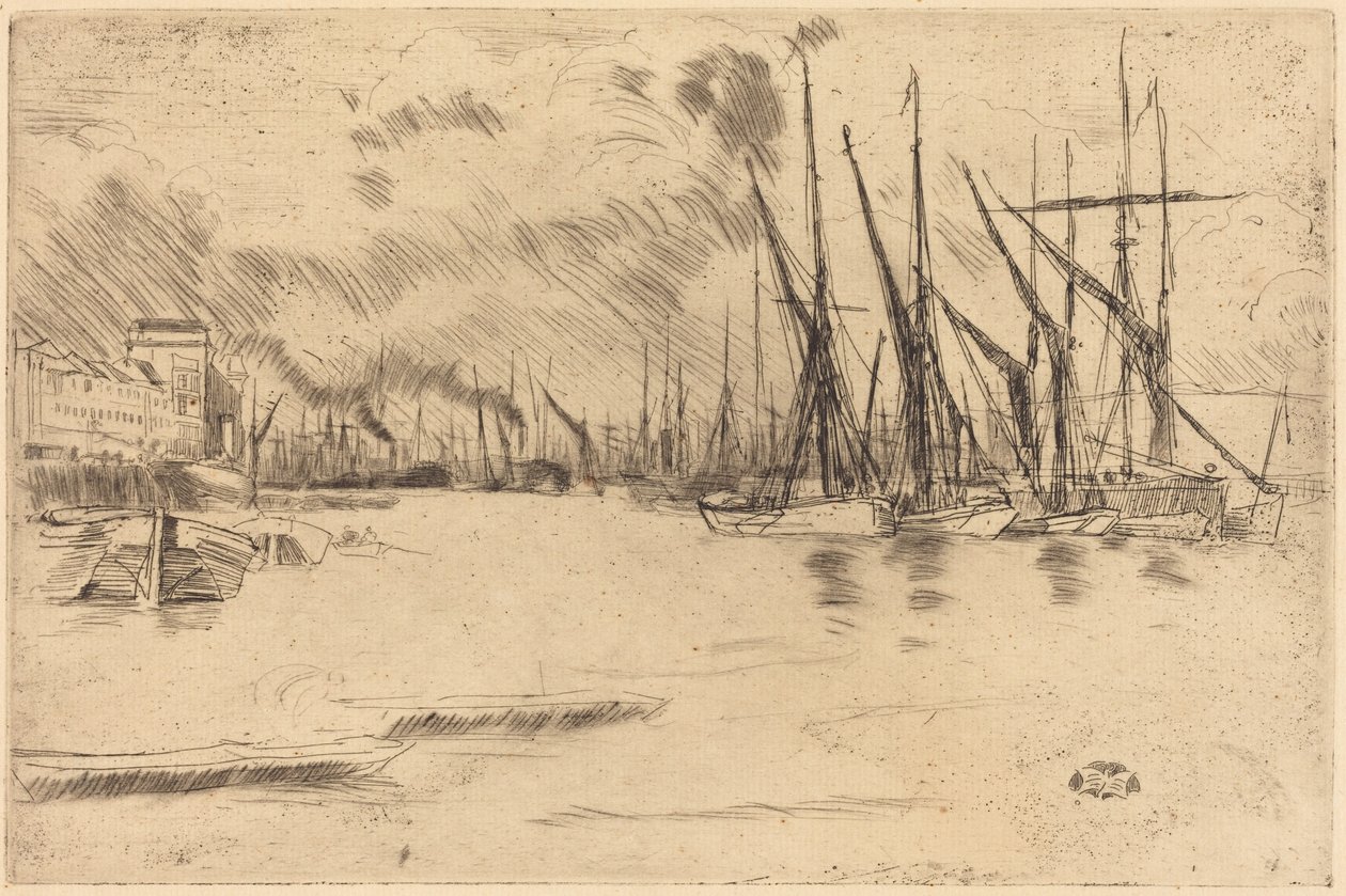 Från Pickle-Herring-trappan av James McNeill Whistler