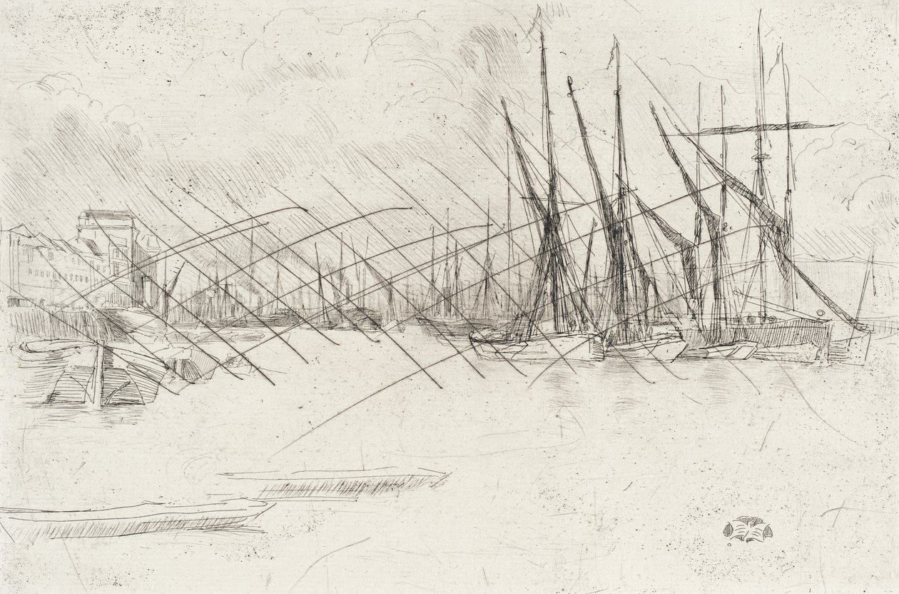 Från Pickle-Herring-trappan av James McNeill Whistler