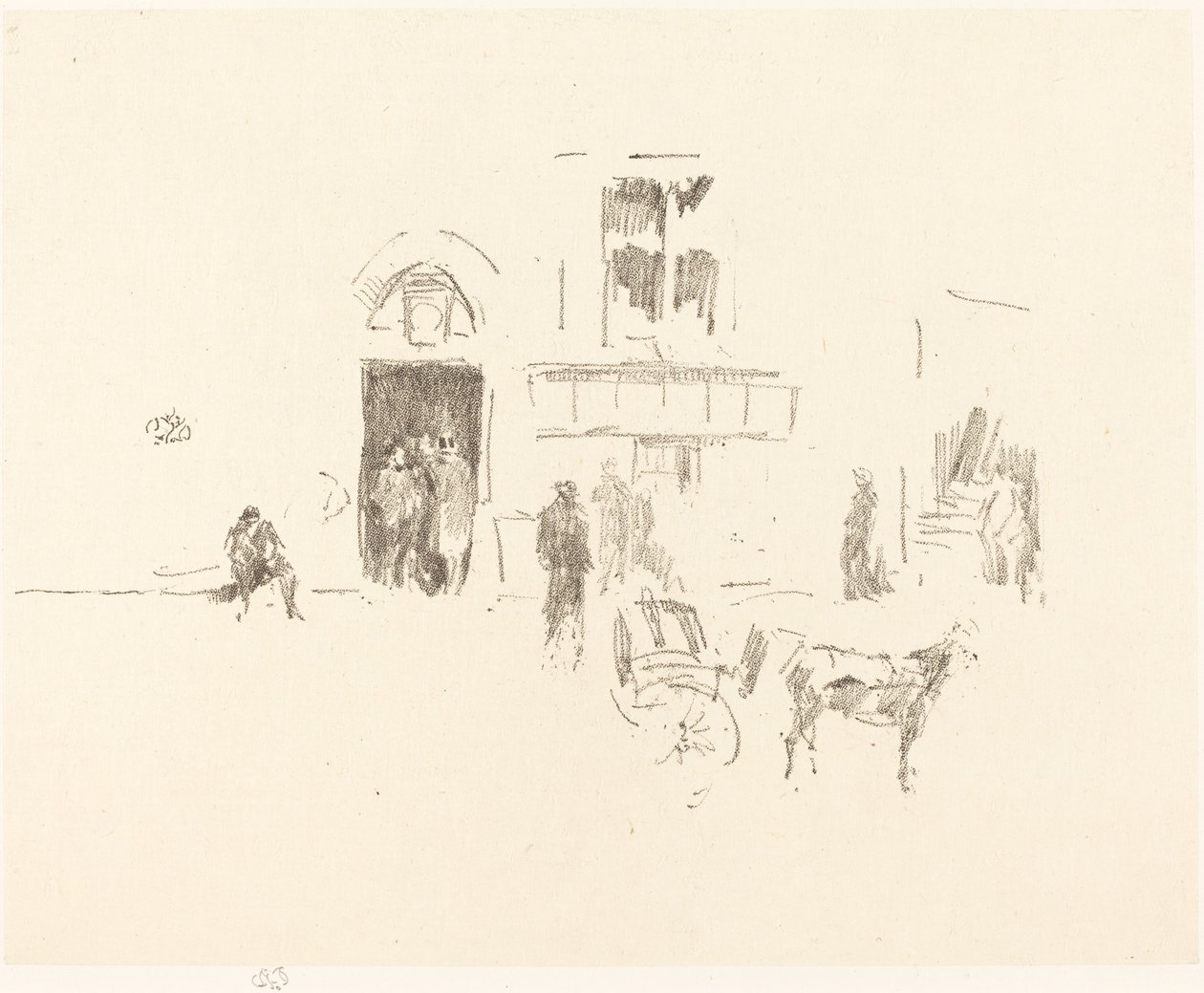 Gaiety scendörr av James Abbott McNeill Whistler
