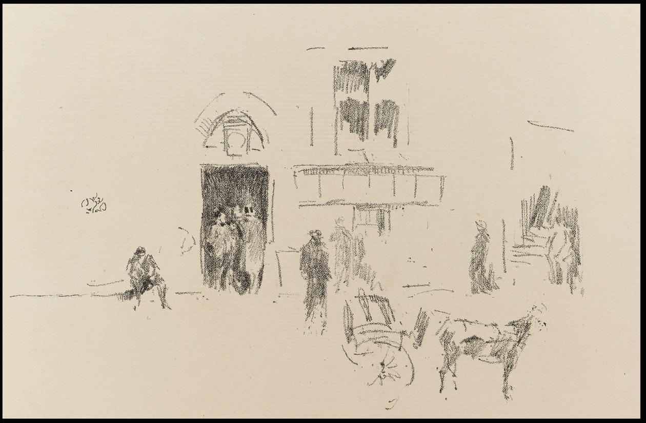 Gaiety scendörr av James Abbott McNeill Whistler