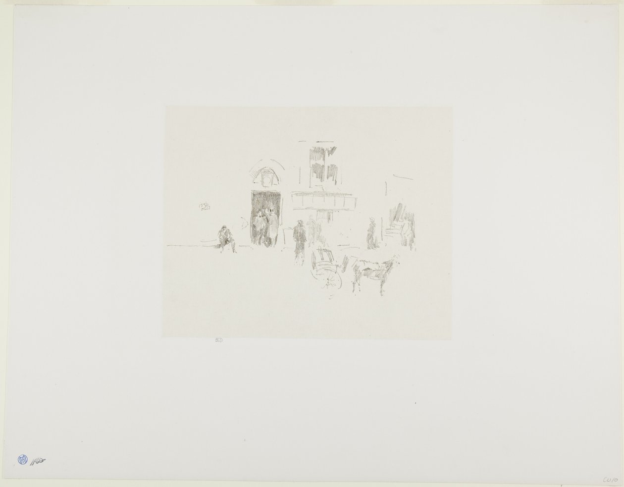 Gaiety scendörr av James Abbott McNeill Whistler