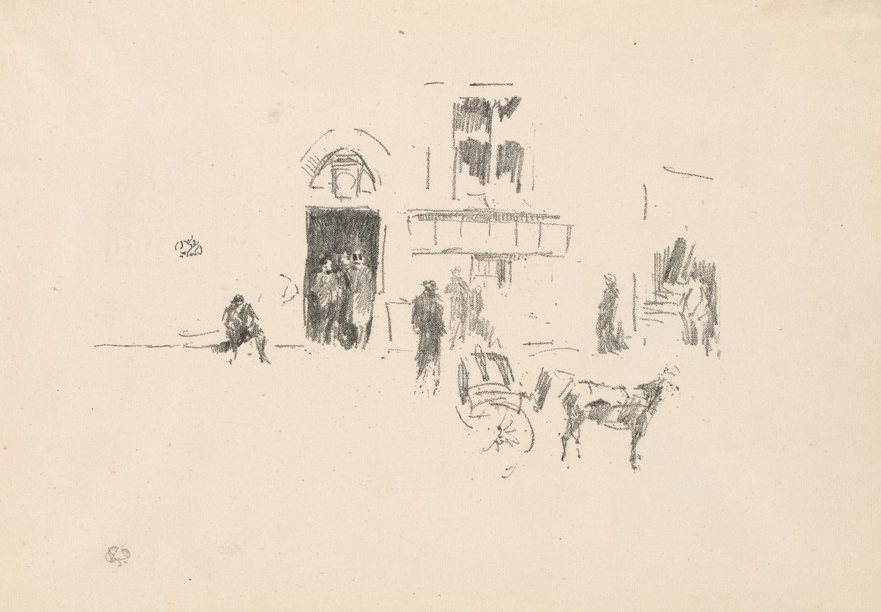 Gaiety scendörr av James Abbott McNeill Whistler