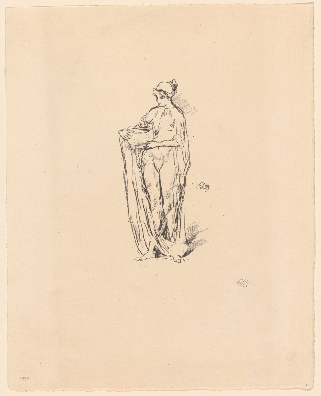 Flicka med skål av James Abbott McNeill Whistler
