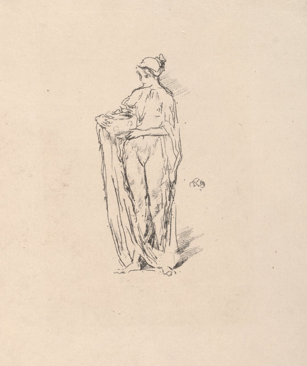 Flicka med skål av James McNeill Whistler