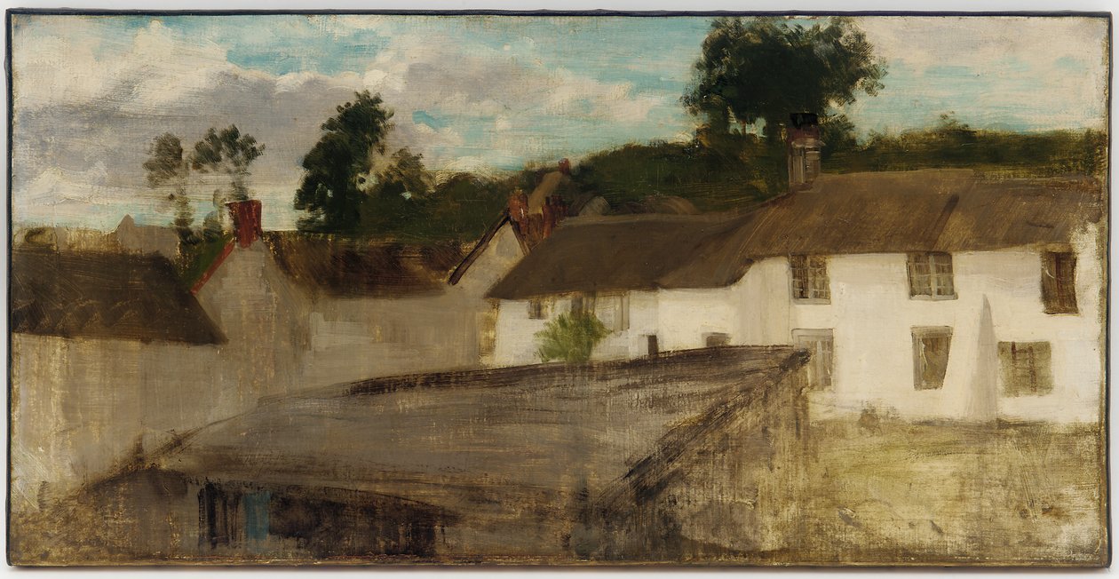 Grönt och silver: Devonshire Cottages av James Abbott McNeill Whistler