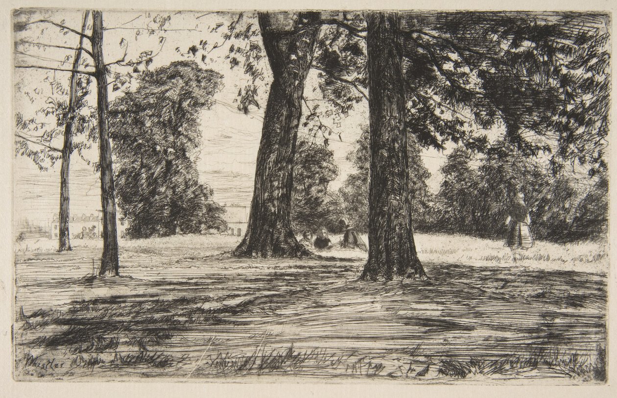 Greenwich Park av James McNeill Whistler